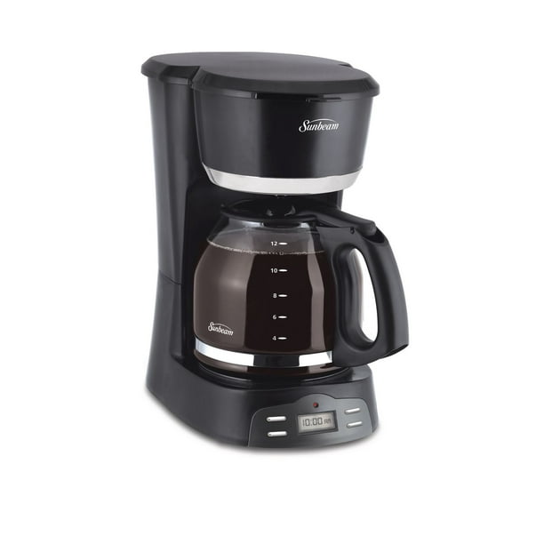 Sunbeam BVSB6104-31WM Programmable 12 Cup Coffee Maker, Black