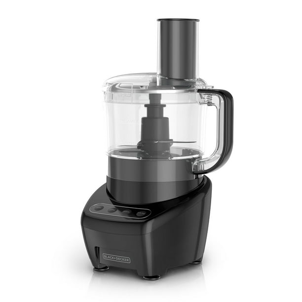 BLACK & DECKER FP4200B Easy Assembly 8-Cup Food Processor, Black