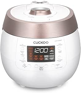 Cuckoo CRP-RT0609F | Twin Pressure rice cooker 6 cup & Warmer with High Heat