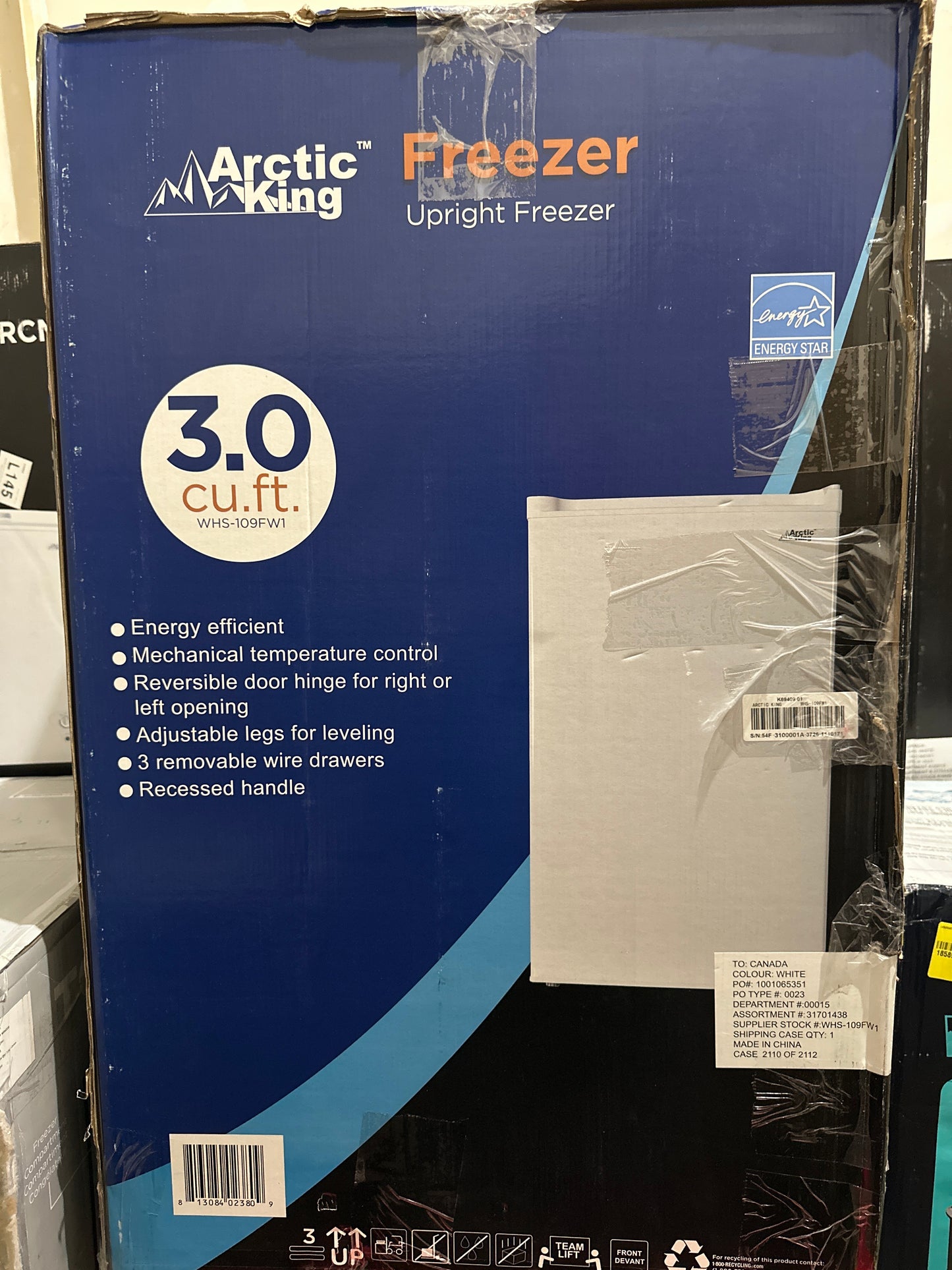 Arctic King 3.0 cu ft Upright Freezer