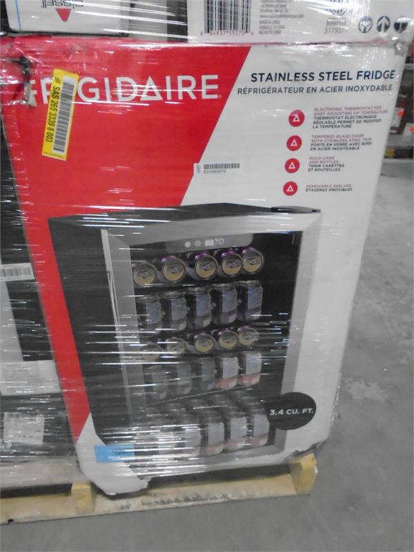 Frigidaire 3.4 CU FT Glass Door Refrigerator