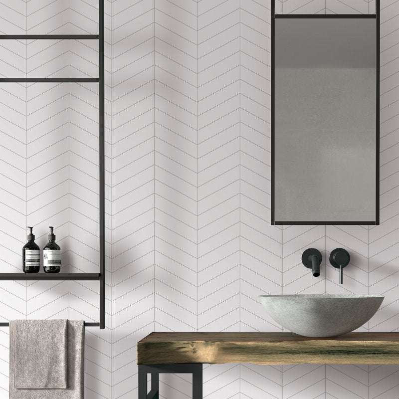 12" x 13" Stone Composite Peel & Stick Mosaic Tile