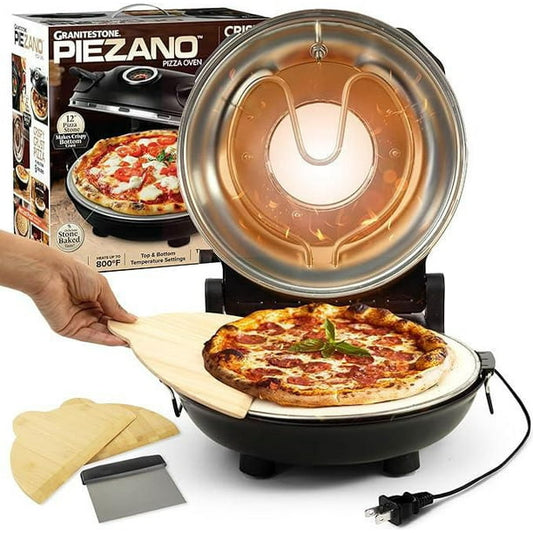 Piezano Pizza Oven Electric Pizza Oven, Indoor/Outdoor Portable Countertop