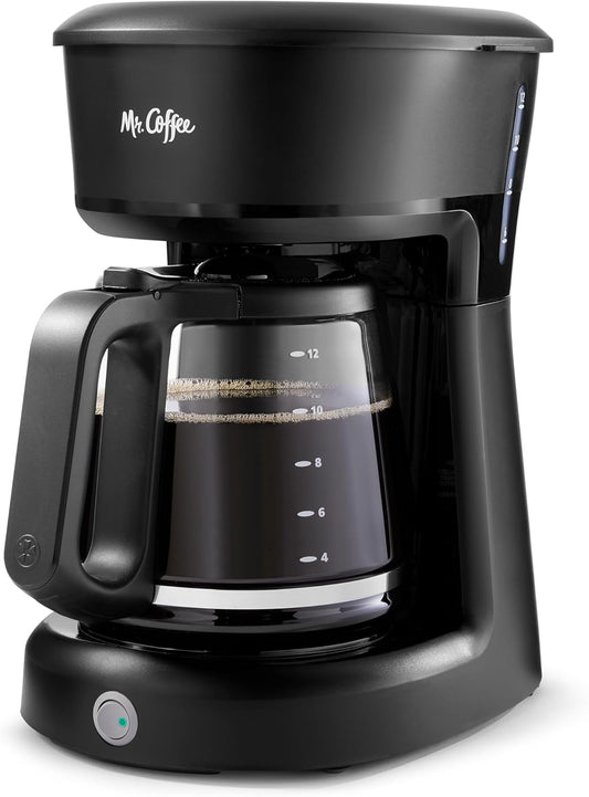 Mr. Coffee 12 Cup Coffee Maker, Black