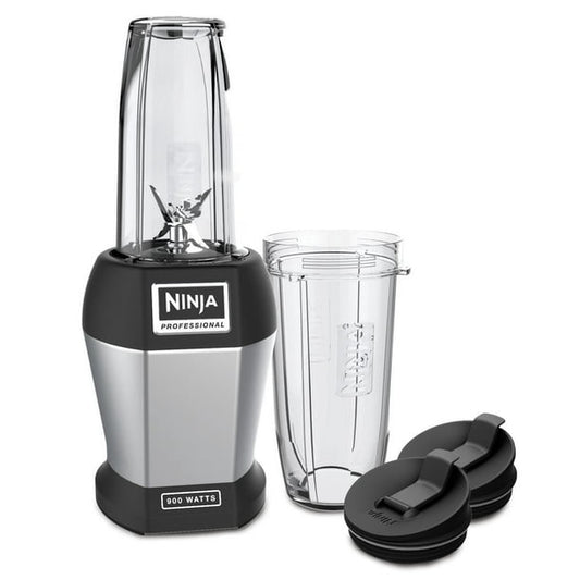 Ninja BL450C, Nutri Ninja Pro Single Serve Blender, Black/Silver, 900W, Nutrient Extraction